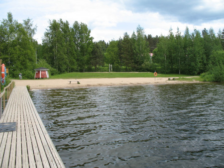 Sääksjärven uimaranta. Kuva Reijo Nieminen